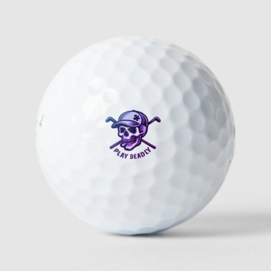 Lucky Ace Skull | Aangepaste Golf Ball Design Golfballen (Voorkant)