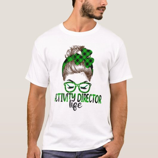 Lucky Activity Director St Patricks Day Irish Sham T-shirt (Voorkant)