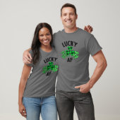 Lucky Af Funny Pset Shamrock St Patricks Day Wome T-shirt (Unisex)