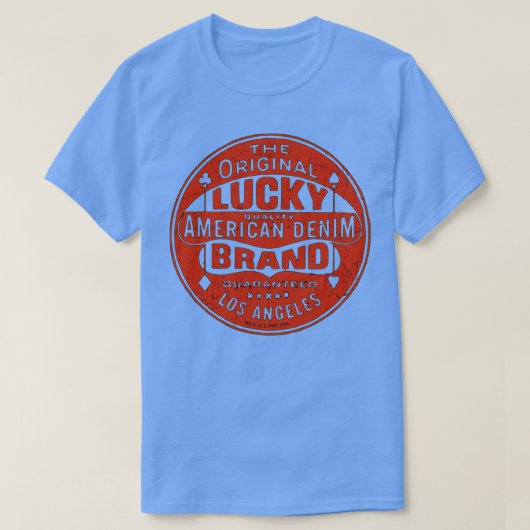 Lucky American Demin T-shirt (Design voorkant)