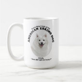 Lucky American Eskimo Dog Koffiemok (Links)