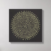 Lucky Ancient Sanskriet Mantra Canvas Afdruk (Voorkant)
