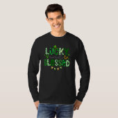 Lucky And Blessed Clover Patricks Day Family Match T-shirt (Voorkant volledig)
