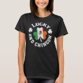 Lucky and Chingon Mexican Irish Cinco de Mayo Sham T-shirt (Voorkant)