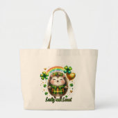 Lucky and Loved Hedgehog Tote Bag (Voorkant)