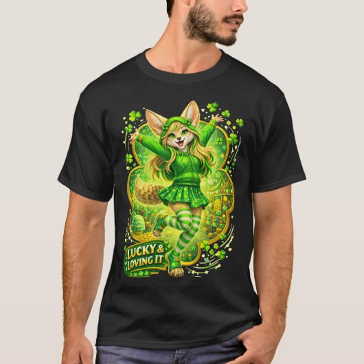 Lucky And Loving It T-shirt (Voorkant)