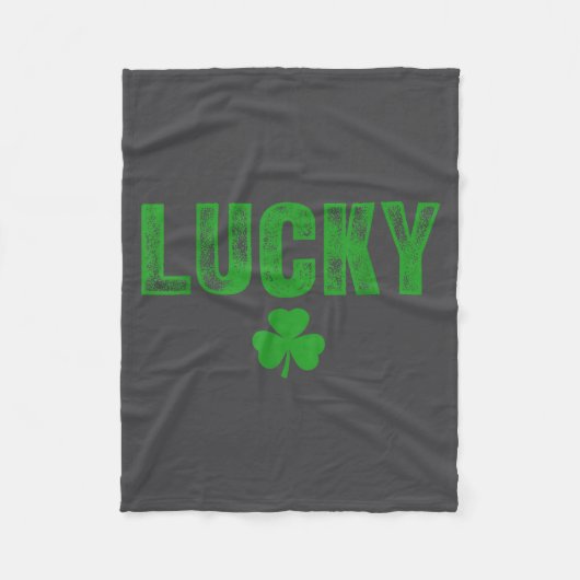 Lucky And Lucky Forer St Patricks Day Fleece Deken (Voorkant)