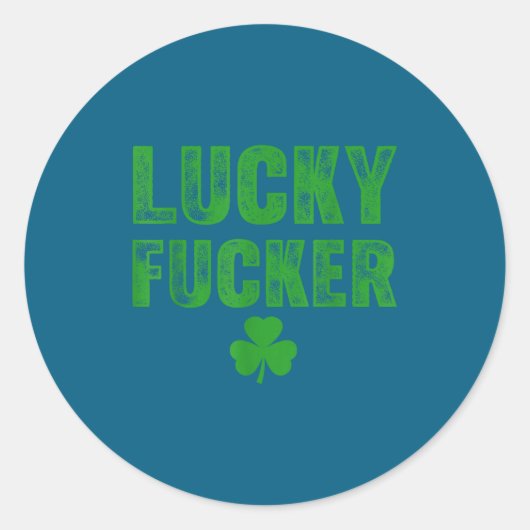 Lucky And Lucky Forer St Patricks Day Ronde Sticker (Voorkant)