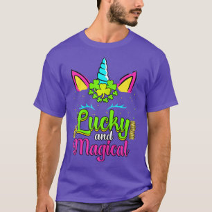 Lucky and Magical Unicorn St Patricks Shenanigans T-shirt