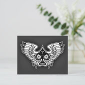 Lucky Angry Winged Spade #7 Briefkaart (Staand voorkant)