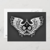 Lucky Angry Winged Spade #7 Briefkaart (Voorkant / Achterkant)