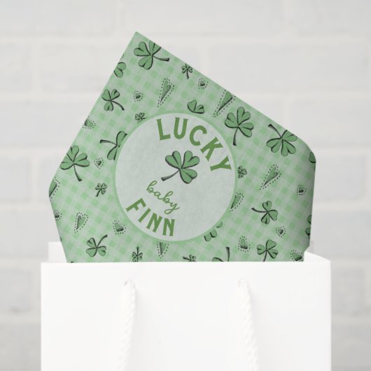 Lucky Baby Boy St. Patrick’s Day Tissuepapier (Cadeauzakje)
