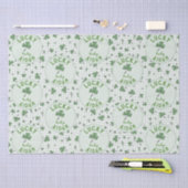 Lucky Baby Green en White Gingham St Patricks Day Tissuepapier (Craft)