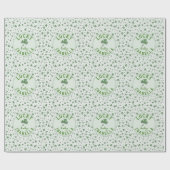 Lucky Baby Green en White St Patricks Day Cadeaupapier (Vlak)
