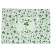 Lucky Baby Green Genderneutraal St Paddys Groot Cadeauzakje (Achterkant)