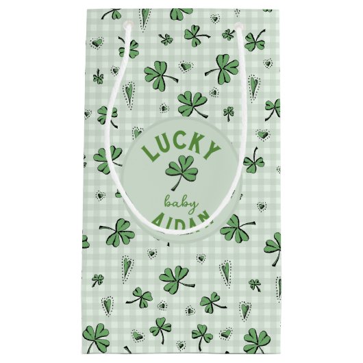 Lucky Baby Green Genderneutraal St Paddys Klein Cadeauzakje (Voorkant)