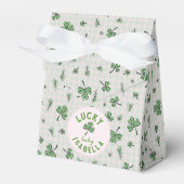 Lucky Baby Pink en Green St Paddys Bedankdoosjes (Voorkant Zijde)