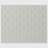 Lucky Baby Pink en Green St Paddys Cadeaupapier (Vlak)
