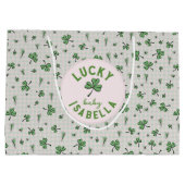 Lucky Baby Pink en Green St Paddys Groot Cadeauzakje (Achterkant)