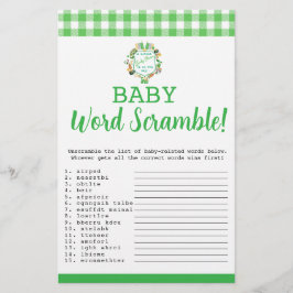 Lucky Baby Word Scramble baby spel kaart