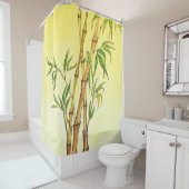 Lucky Bamboo 1 Shower Curtain Douchegordijn (In situ)