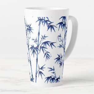 Lucky Bamboo Imari stijl blauw wit Latte Mok