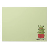 Lucky Bamboo Plant with Greeting Notitieblok (Voorkant)