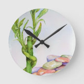 LUCKY BAMBOO WALL CLOCK RONDE KLOK (Voorkant)