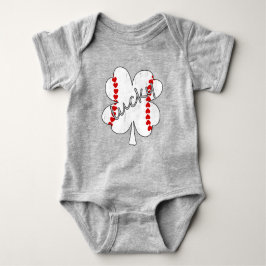 Lucky Baseball 4 blad klaver schattige harten Romper