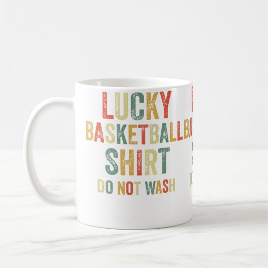 Lucky Basketball Do Not Wash Shooting Baskets Hoop Koffiemok (Links)