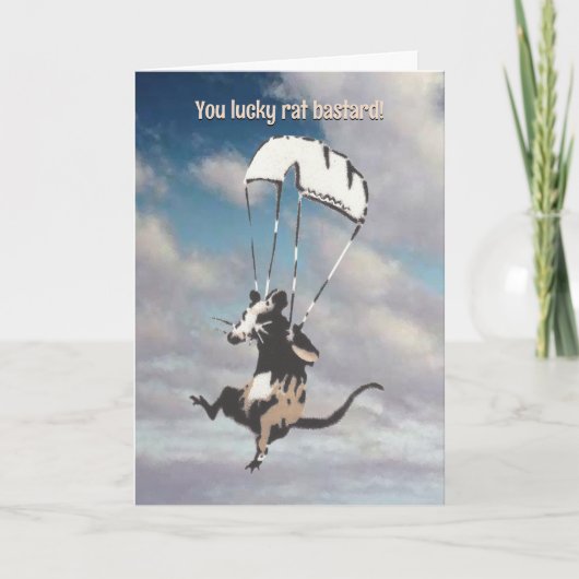 Lucky Bastard Retirement Card Kaart (Voorkant)