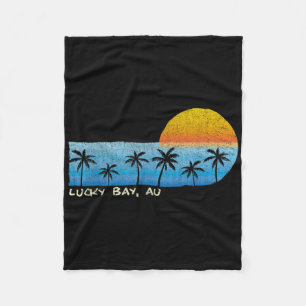 Lucky Bay, Au Palm Trees & Sunset Beac Fleece Deken