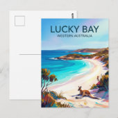 Lucky Bay Australië Briefkaart (Voorkant / Achterkant)