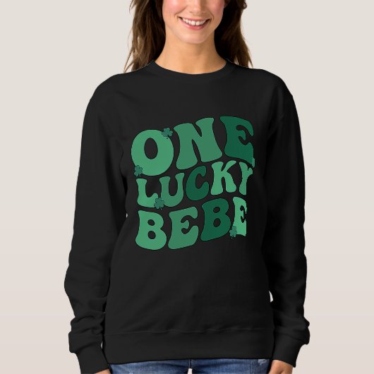 Lucky Bebe Grandmother St Patrick's Day Bebe Grand Trui (Voorkant)