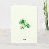 Lucky Bell Keltische St. Patrick Dag Kaart (Achterkant)