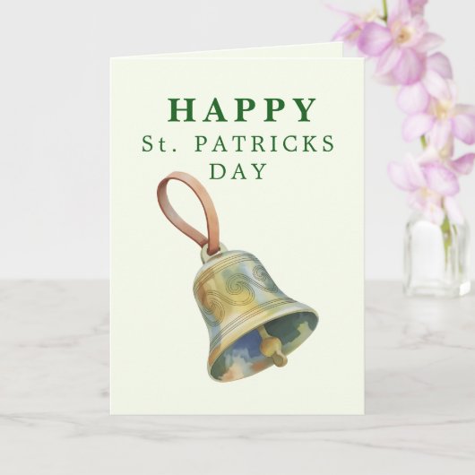 Lucky Bell Keltische St. Patrick Dag Kaart (Orchidee)