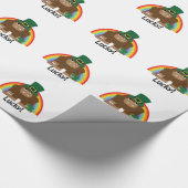 Lucky Bigfoot Leprechaun Cadeaupapier (Hoek)