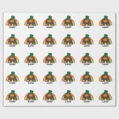 Lucky Bigfoot Leprechaun Cadeaupapier (Vlak)