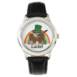 Lucky Bigfoot Leprechaun Horloge