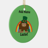 Lucky Bigfoot Leprechaun Keramisch Ornament (Rechts)