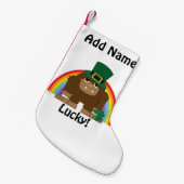 Lucky Bigfoot Leprechaun Kleine Kerstsok (Voorkant (Hangend))