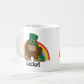 Lucky Bigfoot Leprechaun Koffiemok (Voorkant links)