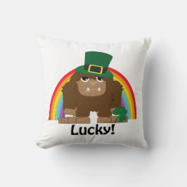 Lucky Bigfoot Leprechaun Kussen