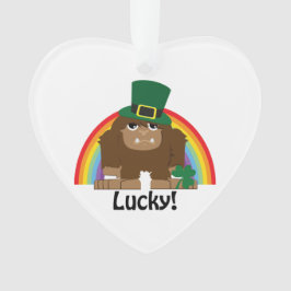 Lucky Bigfoot Leprechaun Ornament