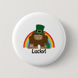 Lucky Bigfoot Leprechaun Ronde Button 5,7 Cm