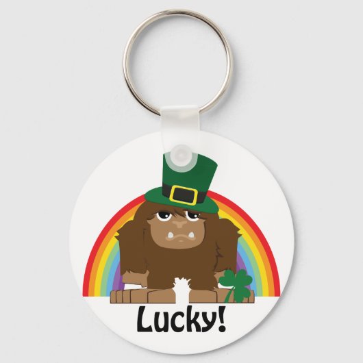 Lucky Bigfoot Leprechaun Sleutelhanger (Voorkant)