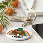 Lucky Bigfoot Leprechaun Sleutelhanger (Zijkant)