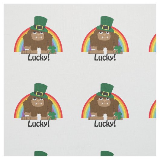 Lucky Bigfoot Leprechaun Stof (Swatch)