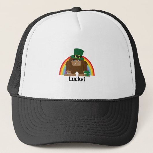 Lucky Bigfoot Leprechaun Trucker Pet (Voorkant)