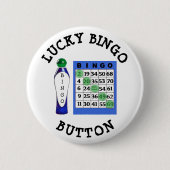 Lucky BINGO Button Blue Cards Button (Voorkant)